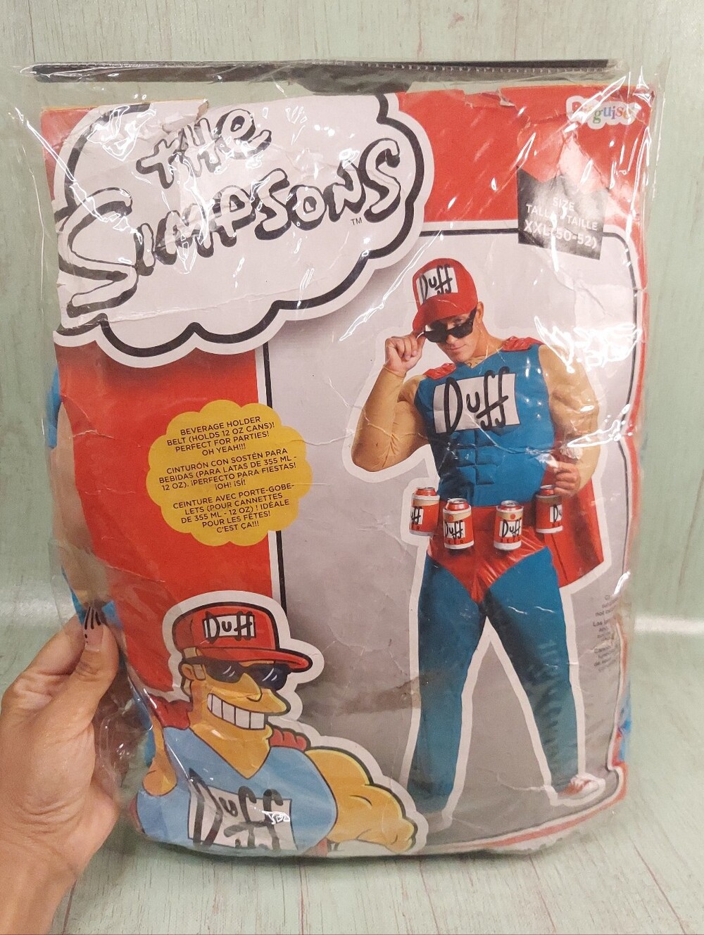 The Simpsons Duff man costume XXL 50-52